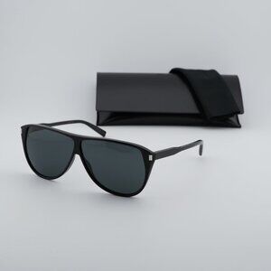 Saint Laurent SL731 GASPAR 002 Aviator Sunglasses - Black